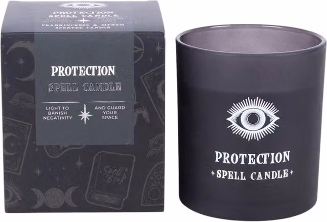 Kingsbury Gifts Mystic Celestial Spell Tabletop Candle, Black, Round