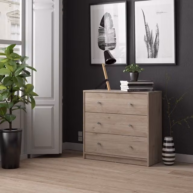 Furniture To Go May Chest of 3 Drawers in Brown Oak – 1