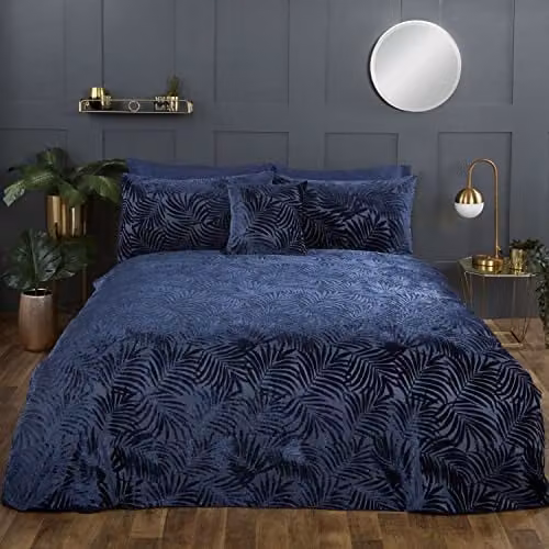 Rapport Home Paloma Reversible Floral Duvet Set, Blue