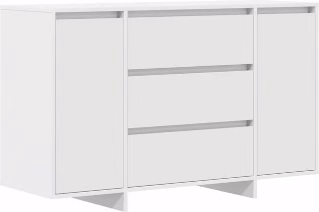 Berkfield Home Modern White Sideboard, W/D/H: 120 x 41 x 75 cm – 1