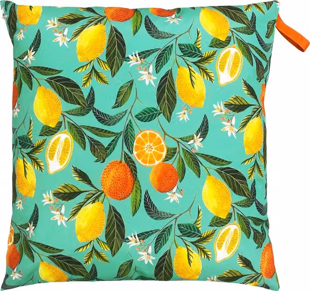 Make it a Home Citrus Blossom Large Outdoor Floor Cushion Cover, Multicolour Floral Square