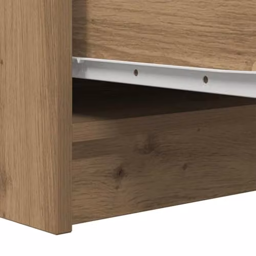 vidaXL Artisan Oak Sideboard in Brown, W/D/H: 29.5 x 34 x 76 cm – 3