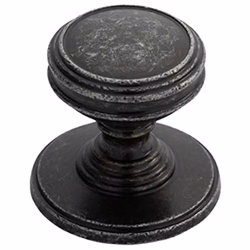 Loops Ringed Tiered Cupboard Door Knob in Pewter Grey – 1