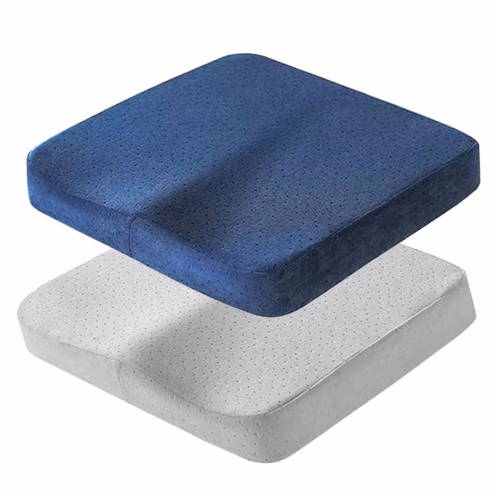NESTLUNE Grey Ergonomic Memory Foam Seat and Back Cushion, W/D/H: 190 x 100 x 1 cm – 2