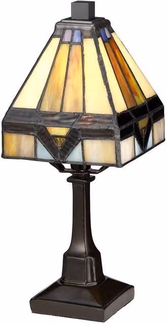 Netlighting Holmes Mini Table Lamp in Vintage Bronze and Brown with E14 Bulb Holder