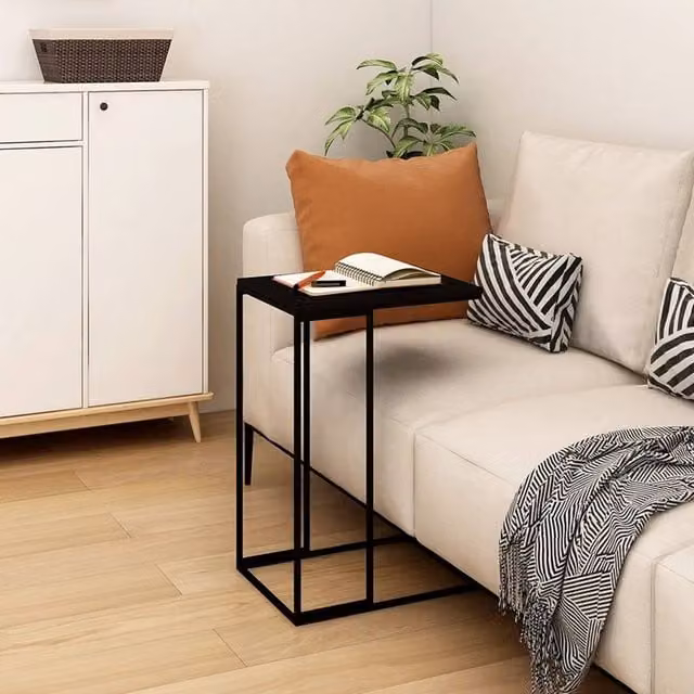 Berkfield Home Modern Black Side Table W/D/H: 40 x 30 x 59 cm – 1