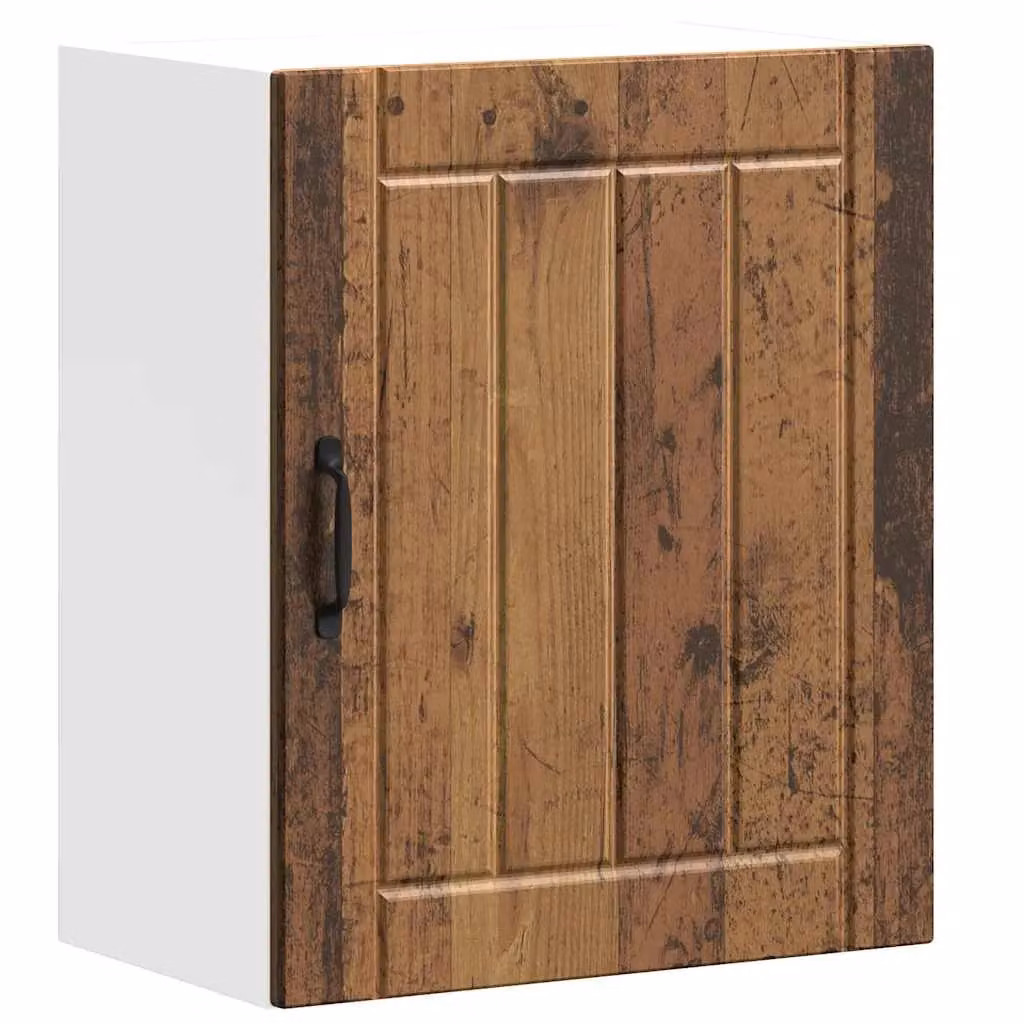 Berkfield Home Lucca Kitchen Wall Cabinet in Brown with Glass Doors – 1