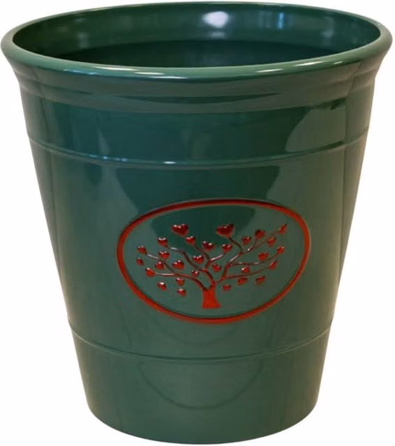 Four Candle Green Love Heart Tree Plastic Planter W: 40 cm, H: 42 cm – 1