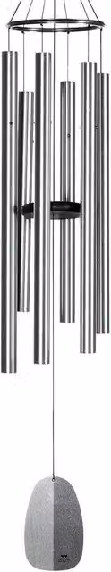 Woodstock Chimes WWOS Windsinger Chimes of Orpheus in Silver, H x W x D: 137.16 x 19.69 x 19.69 cm