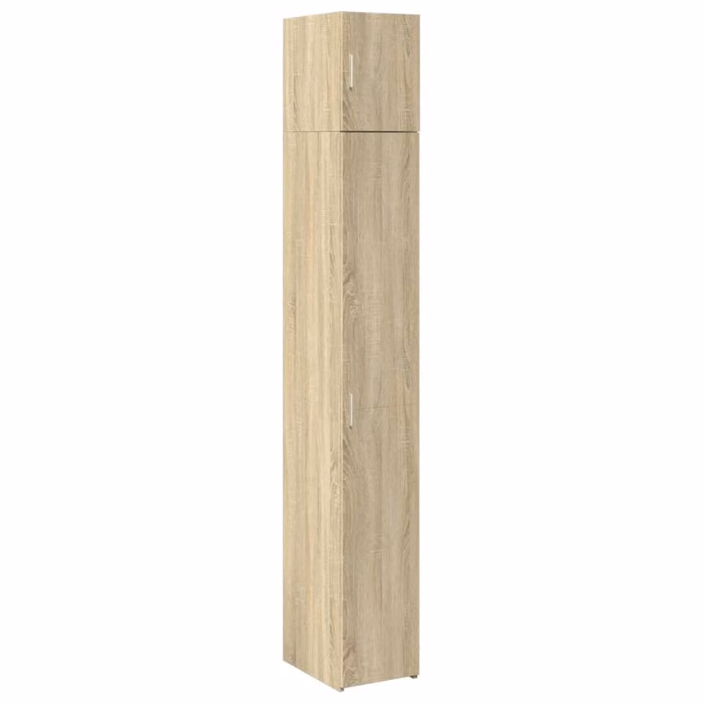Berkfield Home Slim Storage Cabinet in Sonoma Oak, Light Brown, W/D/H: 30 x 42.5 x 225 cm – 2