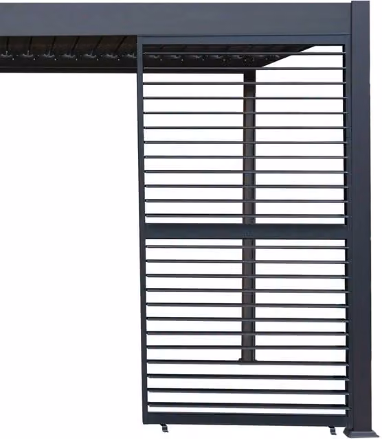 Monstershop Anthracite Aluminium Pergola Shutter Panel in Grey