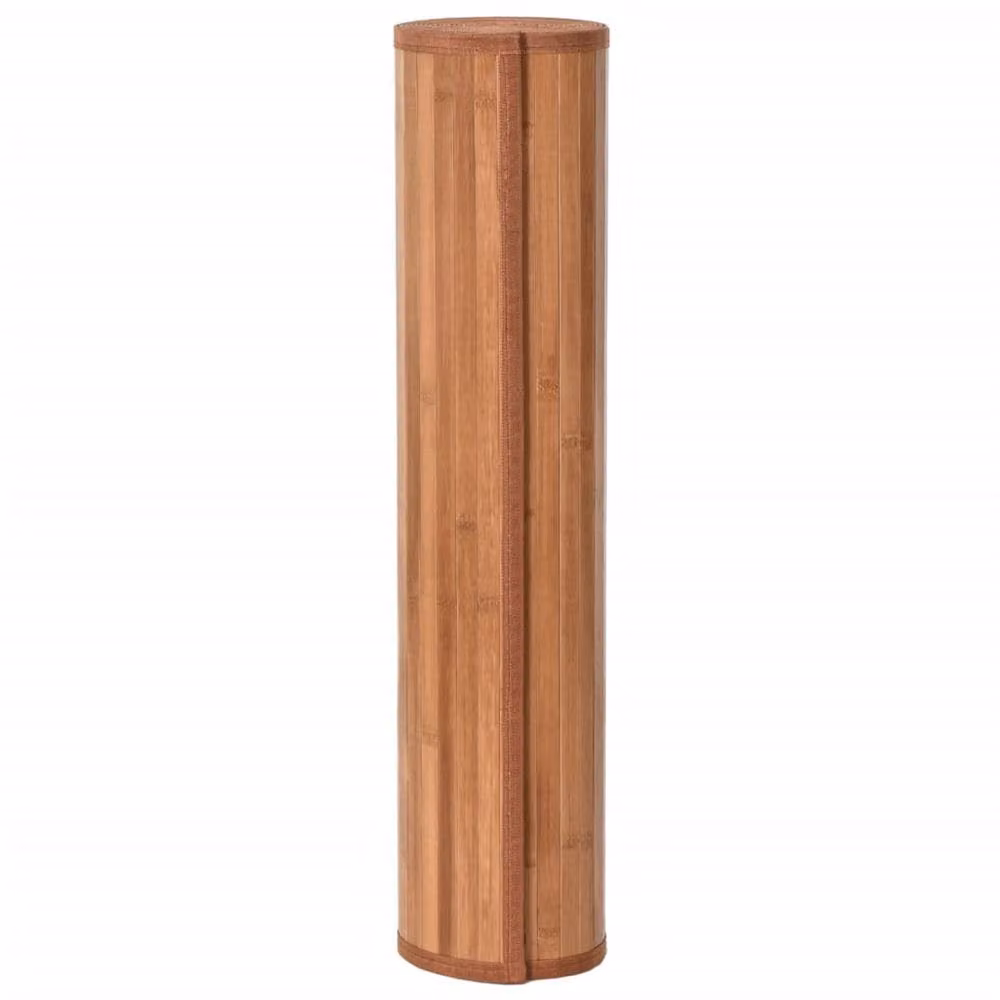 Berkfield Home Rectangular Bamboo Rug in Brown, W: 70 cm, L: 100 cm – 2