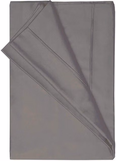 Belledorm 200 Thread Count Egyptian Cotton Single Flat Sheet in Grey, W/H: 90 x 200 cm