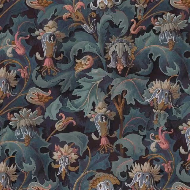 VESPERTINE Apatite Multicolour Wallpaper Sample H 42.0 cm x W 29.7 cm