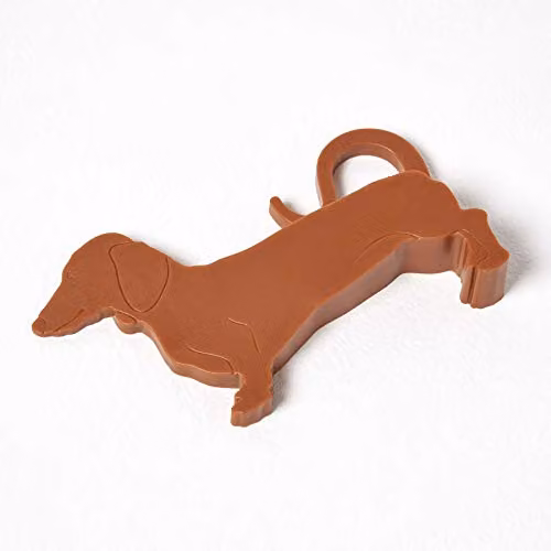 Homescapes Decorative Plastic Dog Door Stopper Wedge in Orange – 1