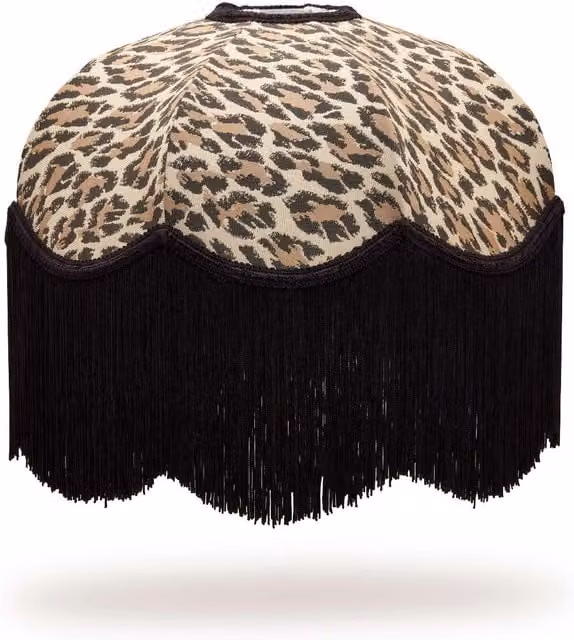 House of Hackney Wild Card Jacquard Tilia Dome Lampshade in Butterscotch and Yellow Multicolour