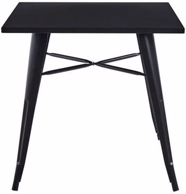 Minster Metal Garden Bar Table in Black, W: 50 cm, D: 50 cm, H: 76 cm – 1