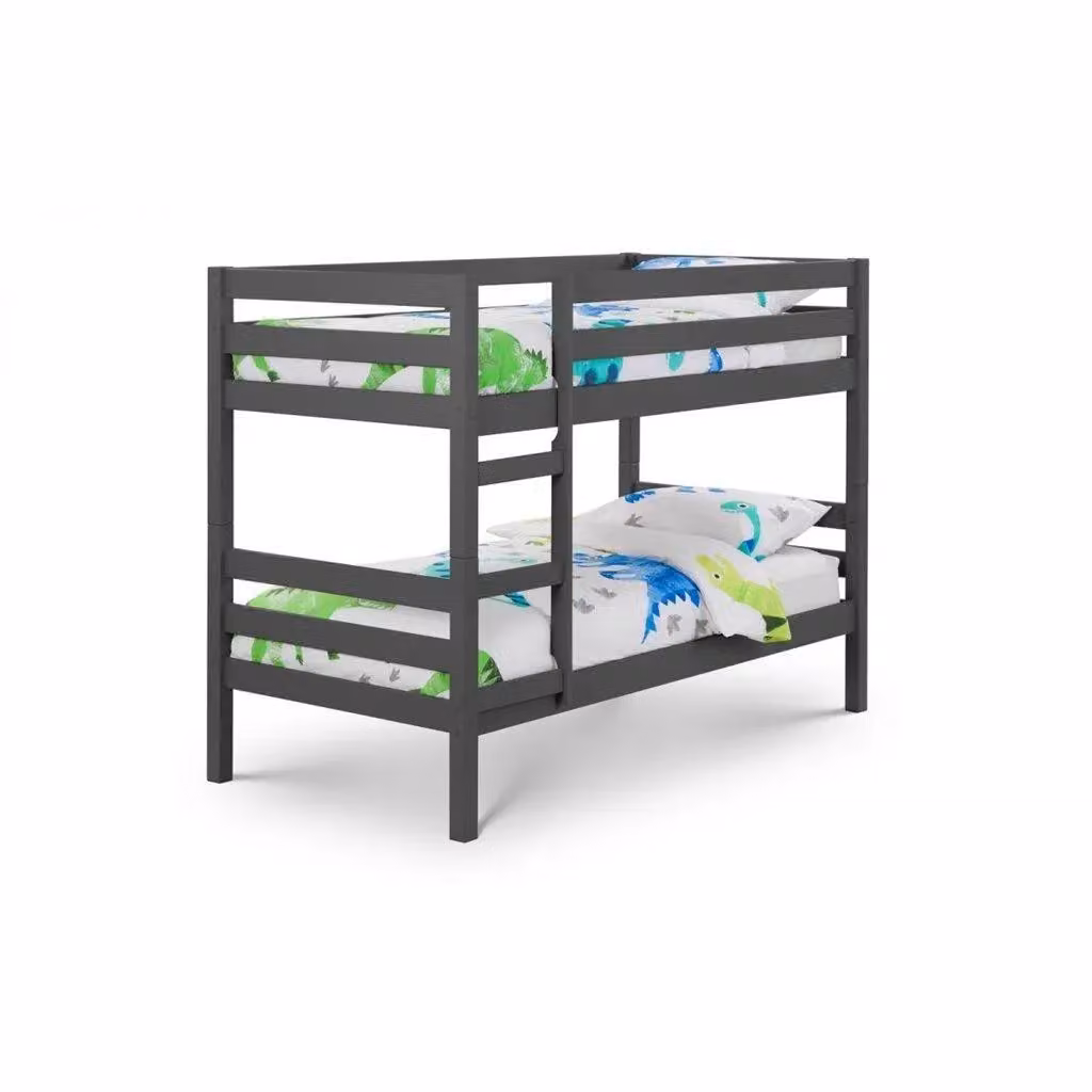 Ashfield Anthracite Solid Wood Bunk Bed in Anthracite, Size: 90 x 190 cm – 2