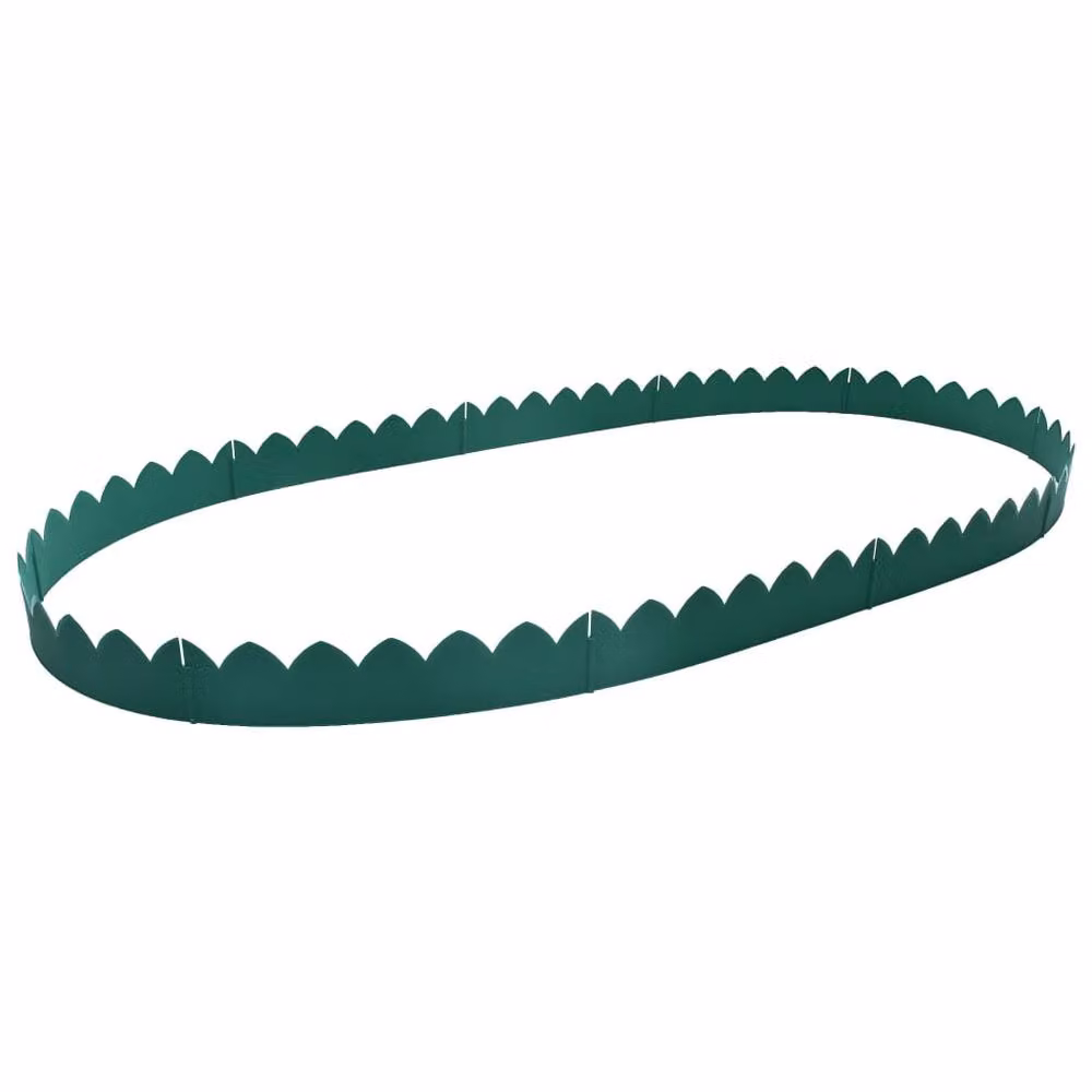 Berkfield Home Green Plastic Lawn Edgings, 10 Pieces, W/H: 65 x 15 cm – 3