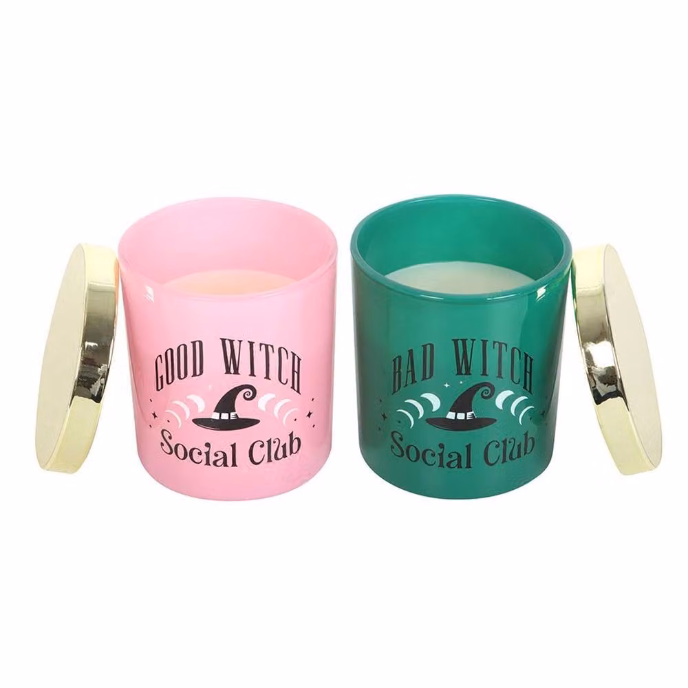 Something Different Good Witch and Bad Witch Fruity Scented Candle Pack of 2, Multicolour – 2