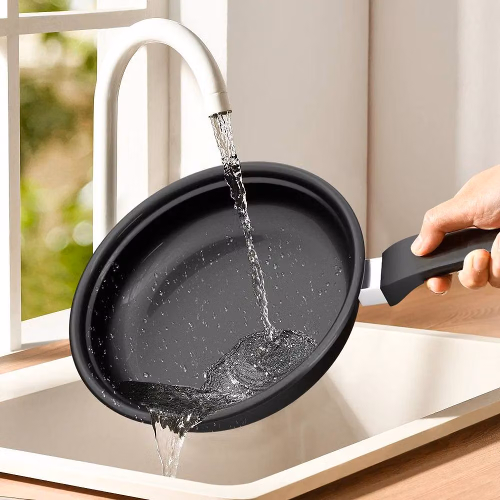 FORGEVIO 13 Piece Non-stick Aluminium Cookware Set including Frying Pans and Saucepans in Black – 5