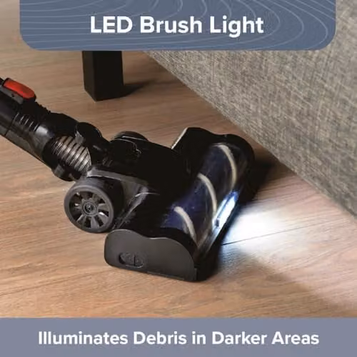 Quest 5-in-1 Lightweight Cordless Vacuum with 150W Suction, 40 Minute Battery Life and 650ml Bagless Dust Tank, featuring Washable HEPA Filter and LED Display – 3