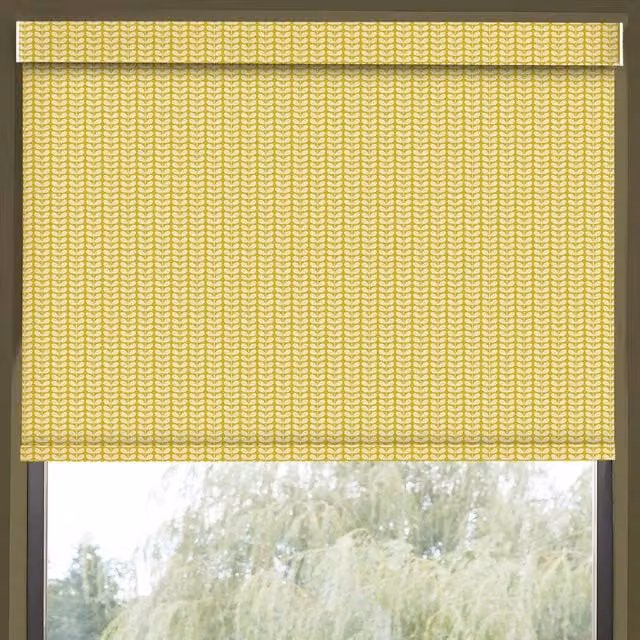 Orla Kiely Tiny Stem Translucent Made to Measure Roller Blind in Yellow