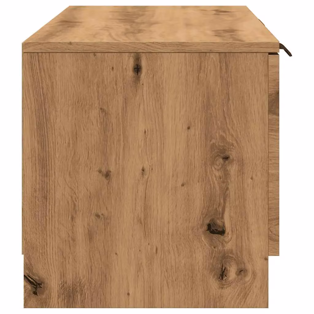 Berkfield Home Artisan Oak TV Cabinet in Brown, W: 102 cm, D: 36.5 cm, H: 36.5 cm – 4