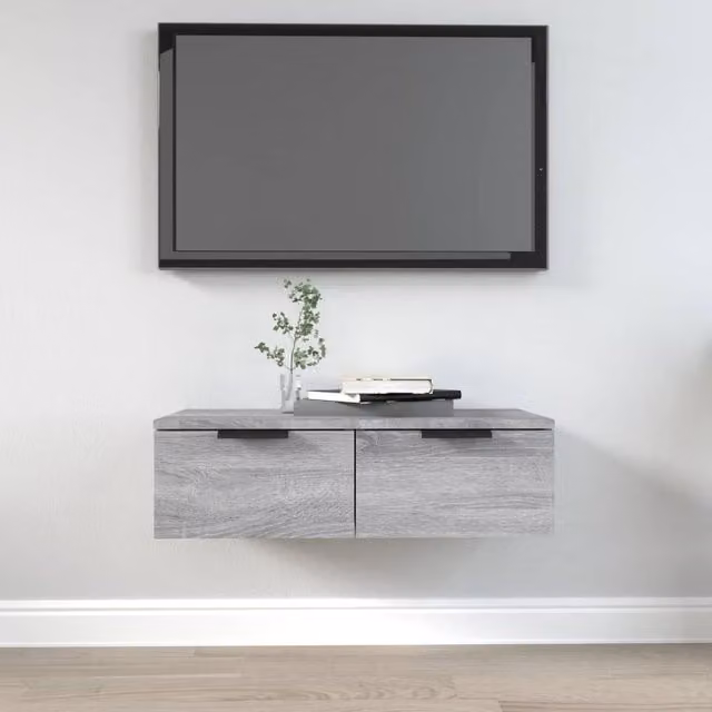Berkfield Home Grey Sonoma Wall Cabinet W/D/H: 68 x 30 x 20 cm