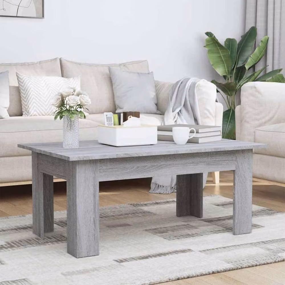 Berkfield Home Grey Sonoma Coffee Table, W/D/H: 100 x 60 x 42 cm – 2