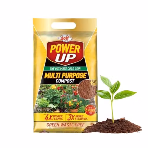 Doff Power Up Multi Purpose Compost, Nutrient Enriched Coco Coir Based Potting Soil – 2