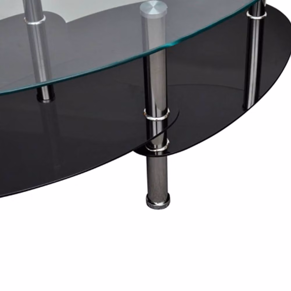 Berkfield Home Black Glossy Glass Coffee Table with Exclusive Design – 3