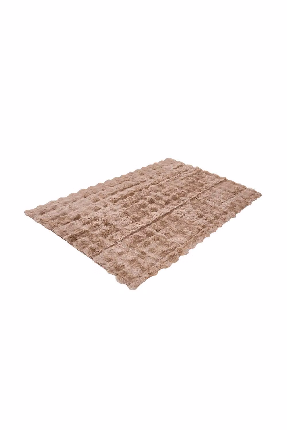 Garden Sanctuary Brown Knitted Faux Fur Shaggy Throw – 2