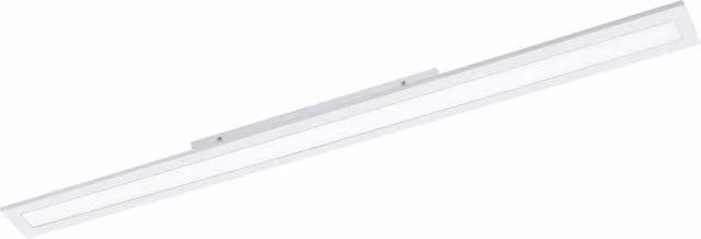 Loops White LED Flush Ceiling Light with Remote Control and Included Bulb