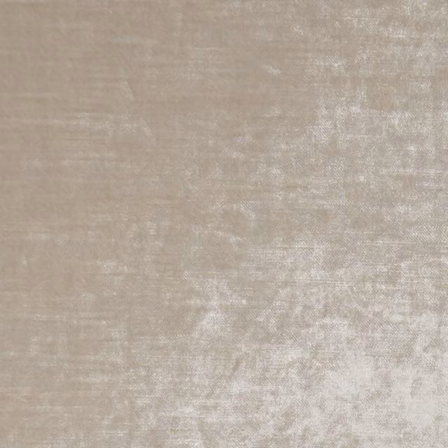 Clarke & Clarke Allure Plain Cream Velvet Polyester Fabric
