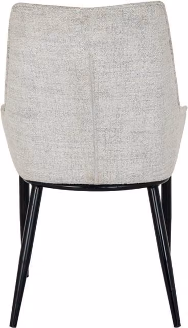 Zephra Modern Upholstered Dining Chair in White