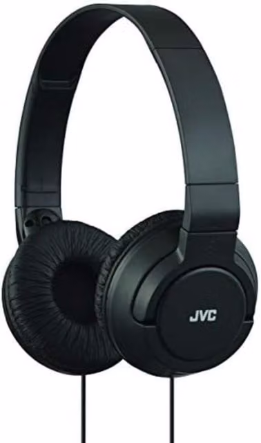 JVC HAS180 On-Ear Headphones, Black – 1
