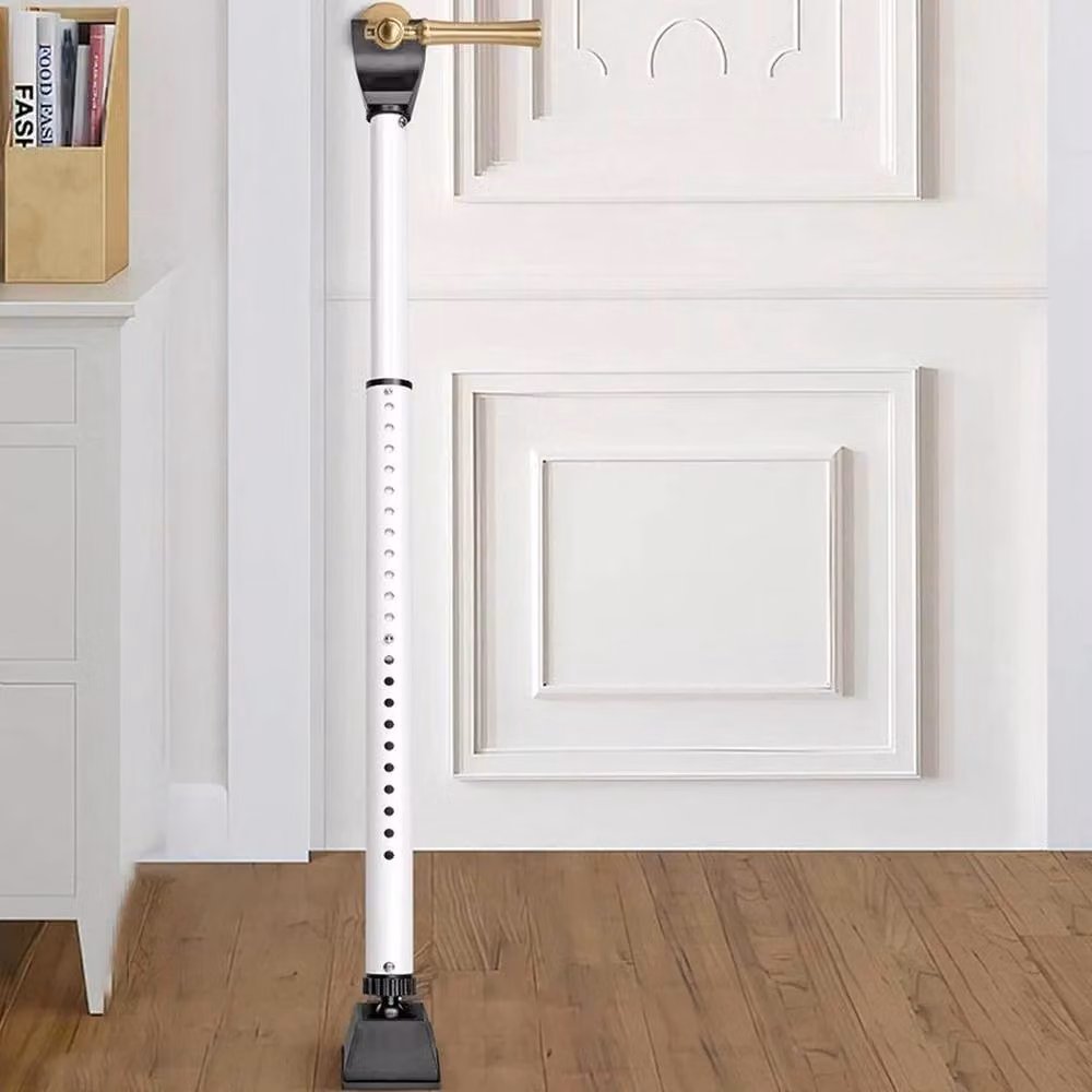 FLAVORA Adjustable Door Jammer Security Bar for Patio Doors, White, W/D/H: 1000 cm x 52 cm x 52 cm – 4