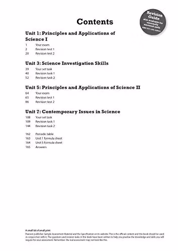 Pearson REVISE BTEC National Applied Science Revision Workbook for 2027 Exams – 2
