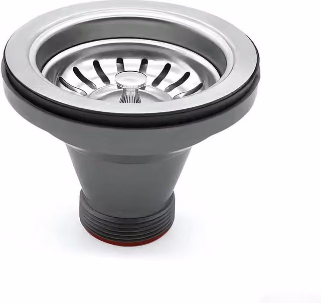 INMTFEI Stainless Steel Pop Up Kitchen Sink Drain Stopper and Strainer in Silver