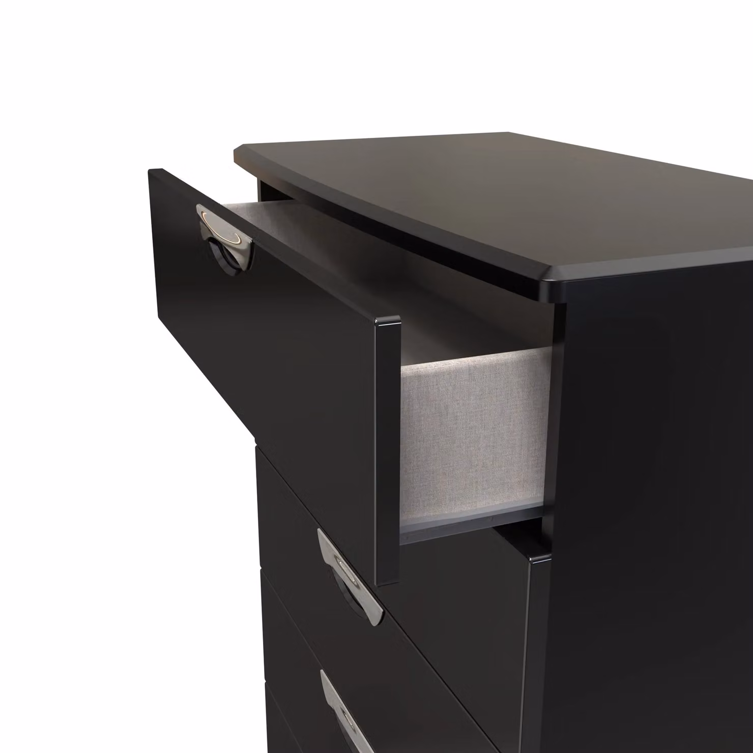 2 U Holborn 5 Drawer Chest in Black – 4