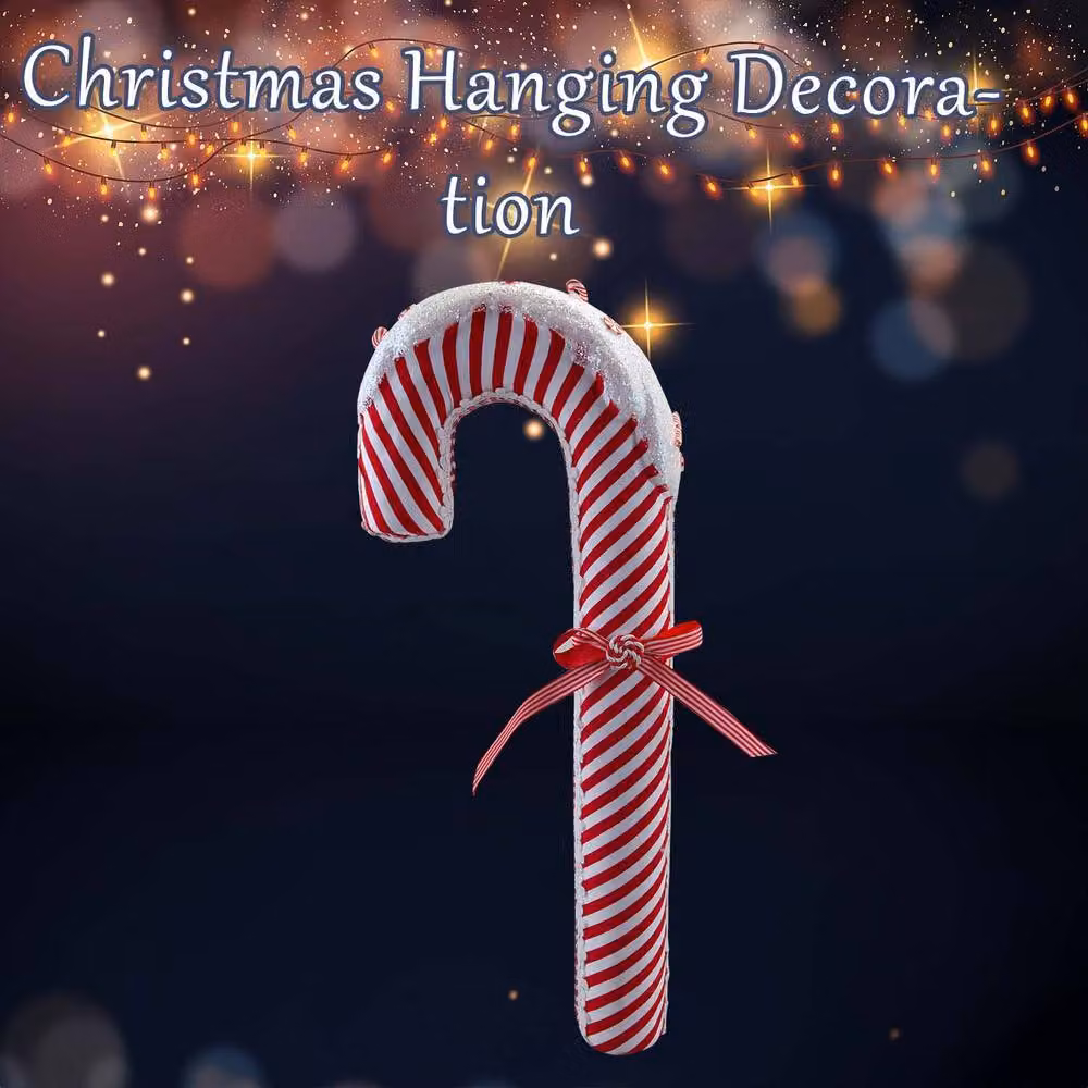 VFM e-Store Red and White Striped Christmas Candy Cane Hanging Pendant, H 56 cm x W 22 cm – 2