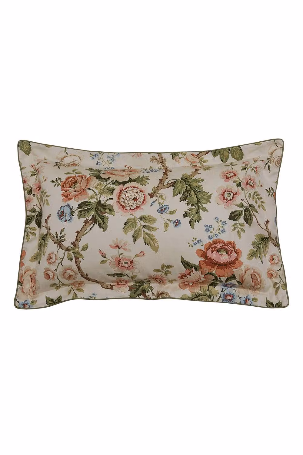 Sanderson Hykenham Single Cotton Mako Satin Floral Duvet Cover and Pillowcase Set, Multicolour, W/D/H: 90 x 200 cm – 3