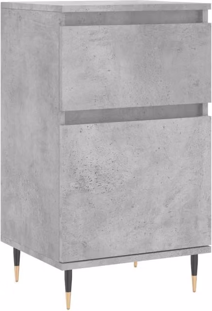 Berkfield Home Modern Sideboard in Grey, W/D/H: 40 x 35 x 70 cm