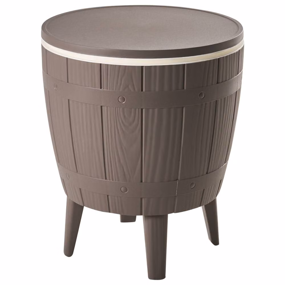 Wyld and Coco Garden Cool Bar Built In Cooler, Brown Polypropylene, Diameter: 49 cm – 5