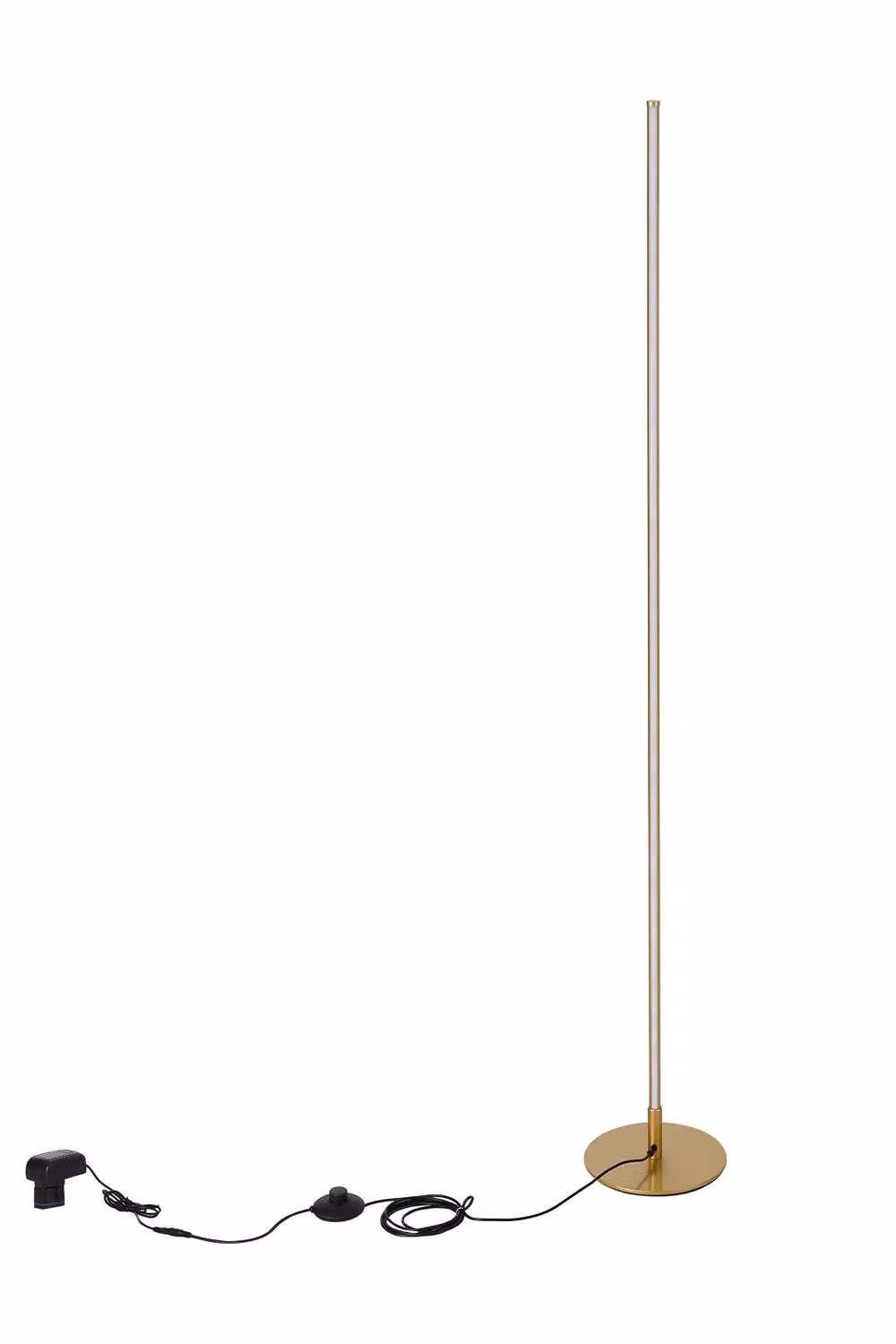 Living and Home Modern Dimmable LED Floor Lamp with Remote Control in Gold/Brass – 2