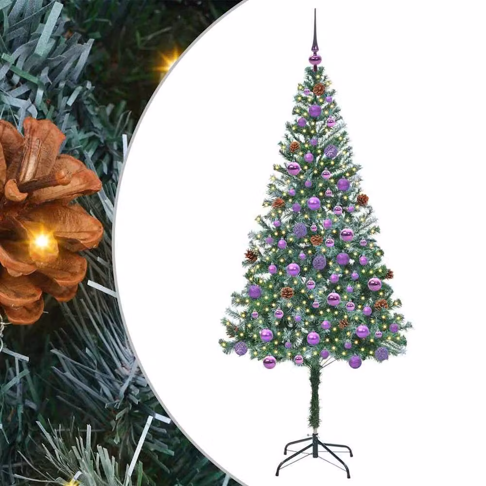 Berkfield Home Artificial Green Christmas Tree with Stand, Height: 180 cm – 2