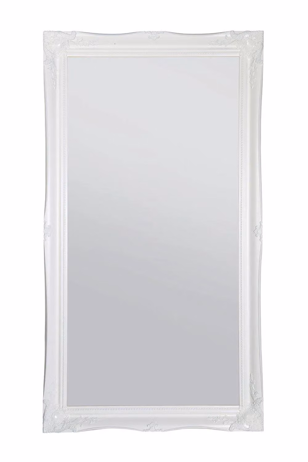 MirrorOutlet Hamilton White Shabby Chic Ornate Floral Wall Mirror W: 137 cm, H: 76 cm – 2