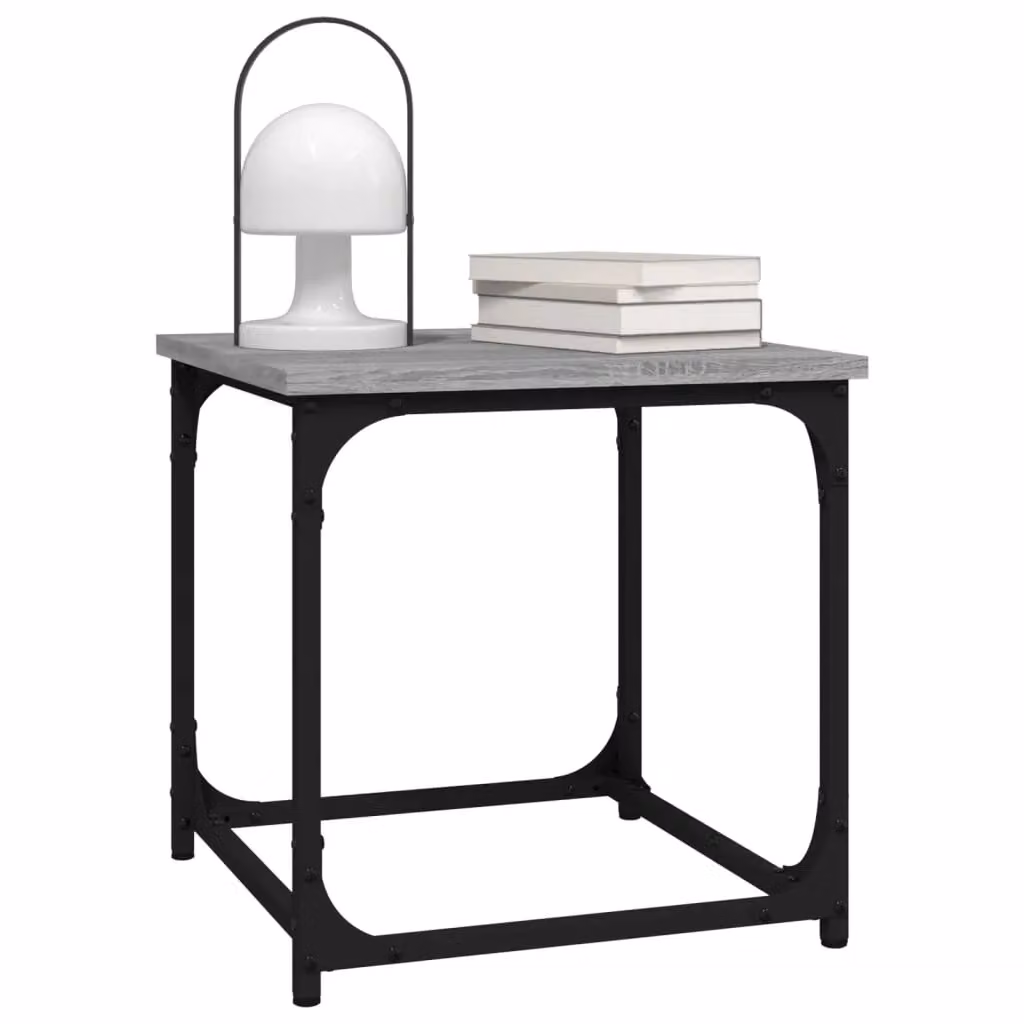Berkfield Home Grey Sonoma Side Table, W/D/H: 40 x 40 x 40 cm – 3