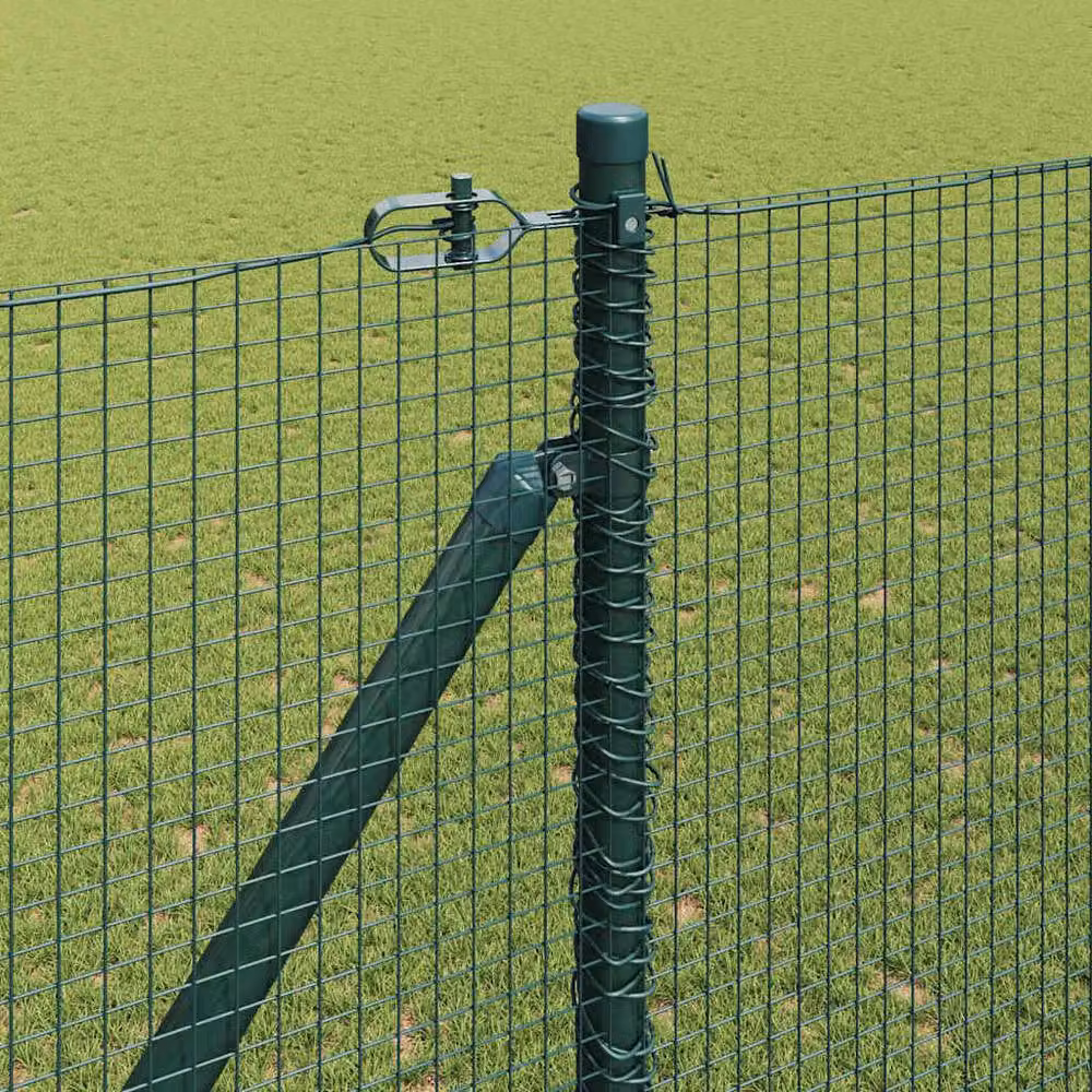 Berkfield Home Green Welded Wire Fence with 13 Spike Posts, Steel, 1.5 x 50 m – 2